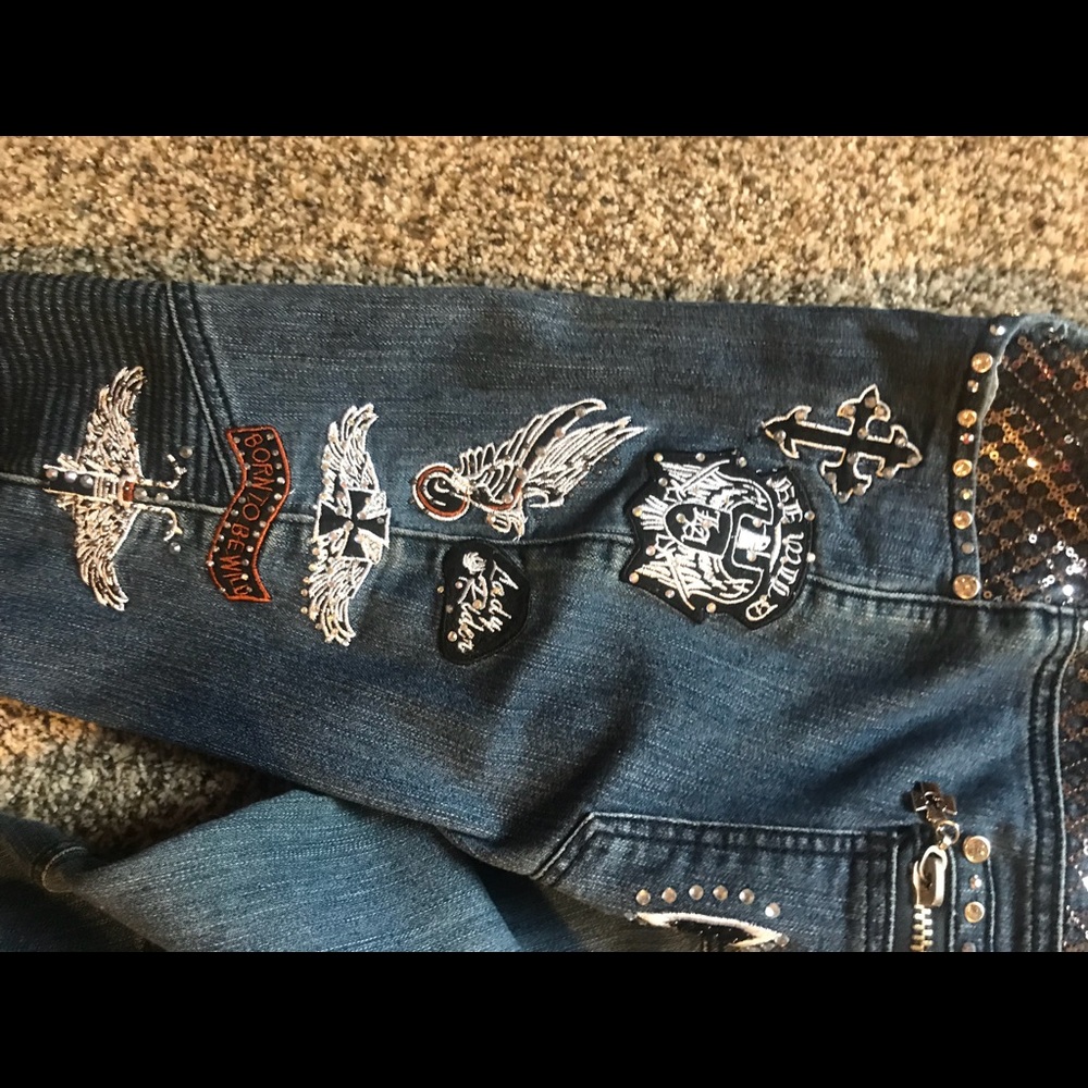 Platinum plush jeans
